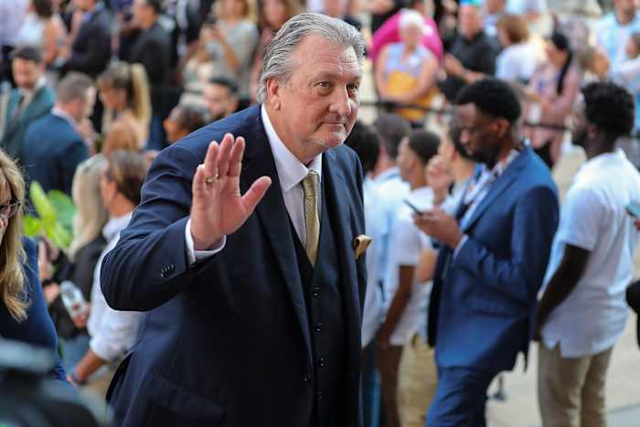 Sep 10, 2022; Springfield, MA, USA; 2022 Basketball Hall of Fame inductee Bob Huggins arrives at Symphony Hall. Mandatory Credit: Wendell Cruz-USA TODAY Sports